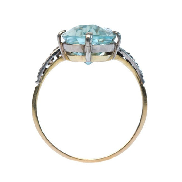 Seychelles vintage aquamarine ring from Trumpet & Horn