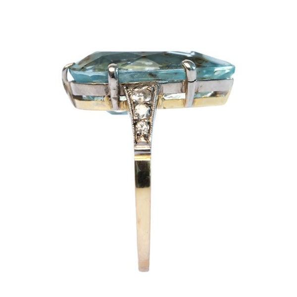 Seychelles vintage aquamarine ring from Trumpet & Horn