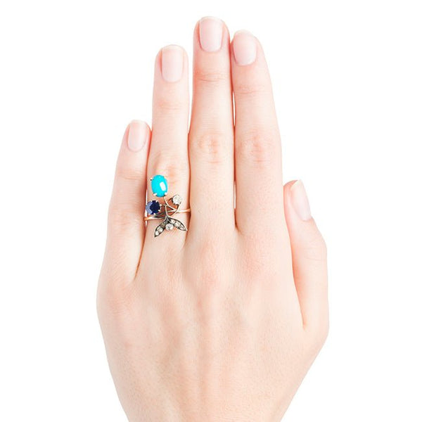 Vintage Sapphire Ring | Victorian Sapphire Ring