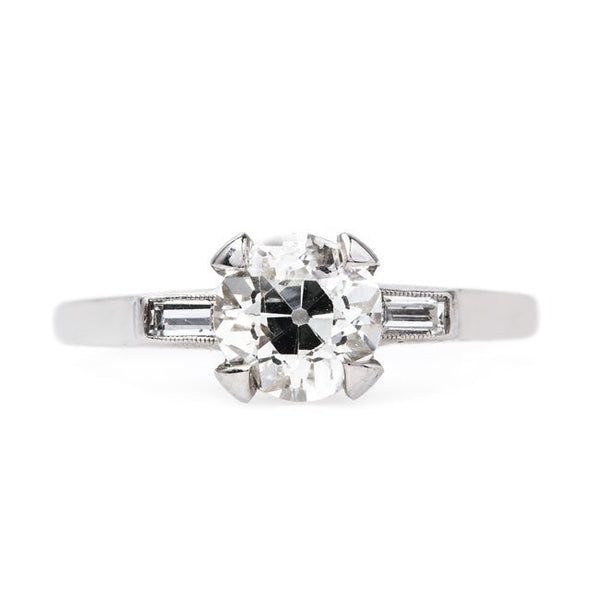 Vintage Inspired Solitaire Three Stone Engagement Ring | Union Point from Trumpet & Horn