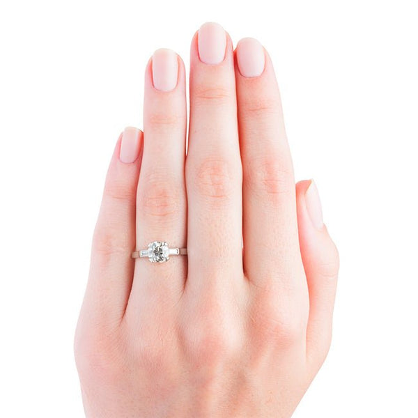 Vintage Inspired Solitaire Three Stone Engagement Ring | Union Point from Trumpet & Horn