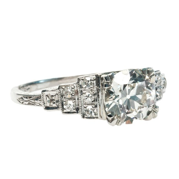 Montecito vintage Art Deco diamond ring from Trumpet & Horn