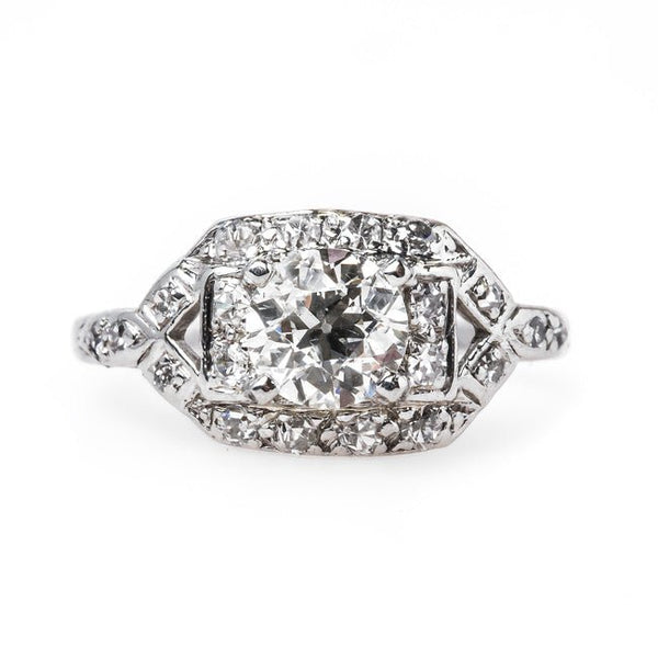 Timeless Platinum Art Deco Engagement Ring | Wallingford from Trumpet & Horn