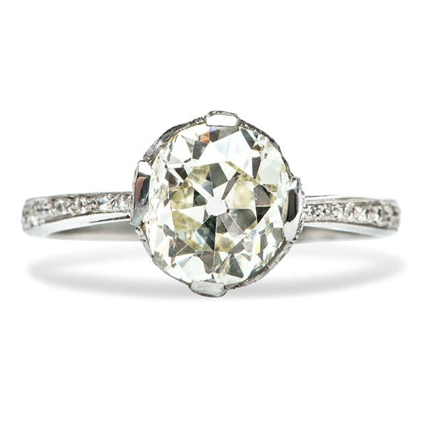 Kensington Vintage Classic Solitaire Diamond Engagement Ring from Trumpet & Horn