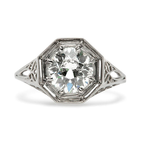 shelton octagonal diamond ring