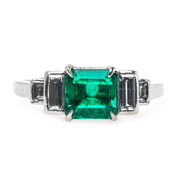 Majestic Columbian Emerald Engagement Ring | McKinney from Trumpet & Horn