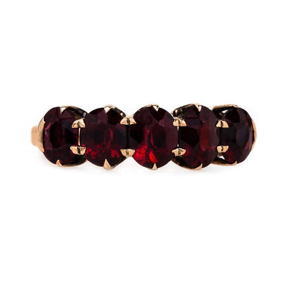 Charming and Authentic Antique Garnet Ring | Vaynor from Trumpet & Horn