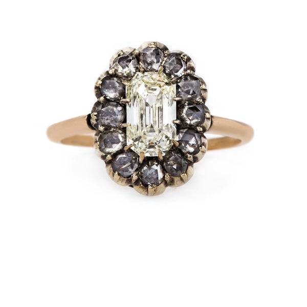 Warm Toned Victorian Era Rose Cut Diamond Halo Ring | Copper Ridge from Trumpet & Horn