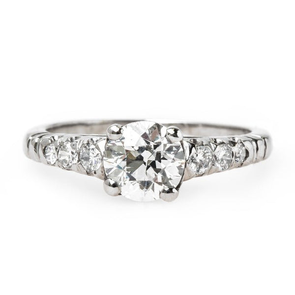 Quintessential Mid-Century Palladium and Diamond Engagement Ring | Skylark from Trumpet & Horn