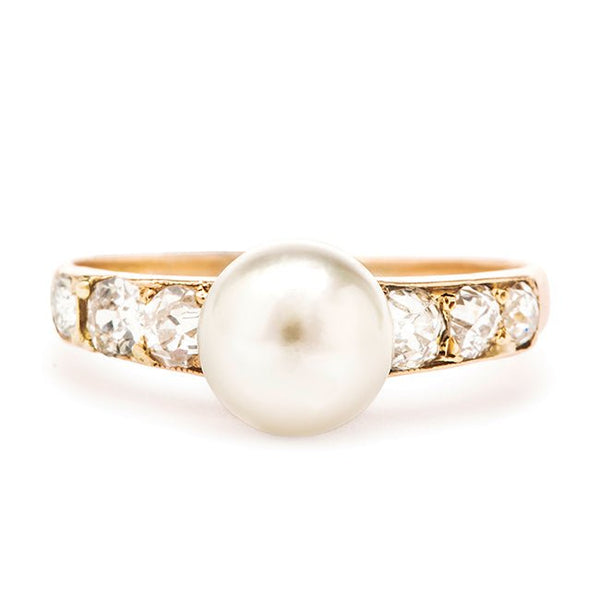 Naples | antique victorian pearl cocktail ring from Trumpet & Horn