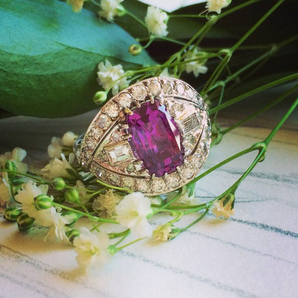 Modern Ruby Wedding Cocktail Ring | Pike Road from Trumpet & Horn