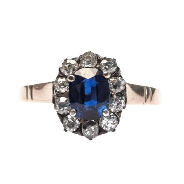 Palisades vintage sapphire and diamond ring from Trumpet & Horn