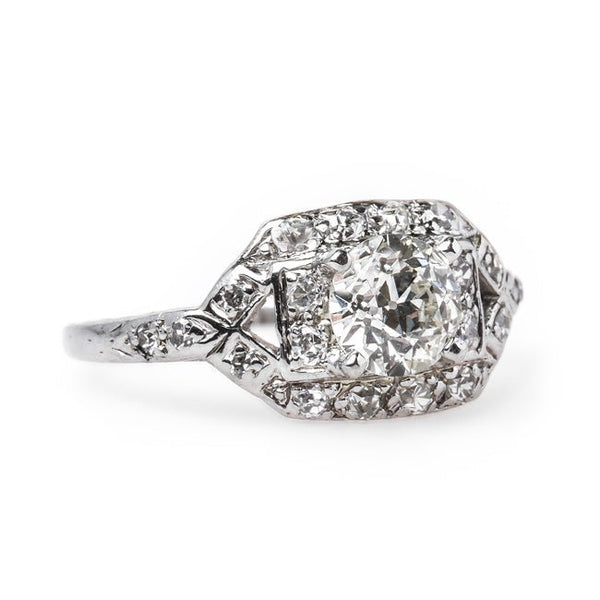Timeless Platinum Art Deco Engagement Ring | Wallingford from Trumpet & Horn