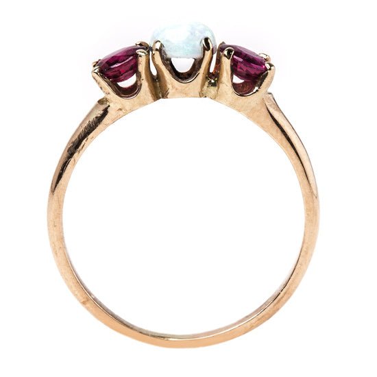 Victorian Opal and Ruby Ring | Wentworth from Trumpet & Horn