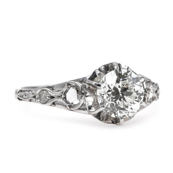 Westbrook vintage diamond engagement ring from Trumpet & Horn