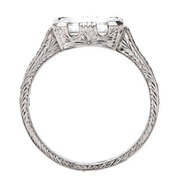 Art Deco Style East West Diamond Wedding Ring | White Oaks from Trumpet & Horn 
