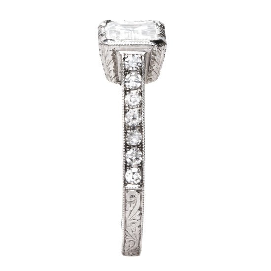 Art Deco Style East West Diamond Wedding Ring | White Oaks from Trumpet & Horn 