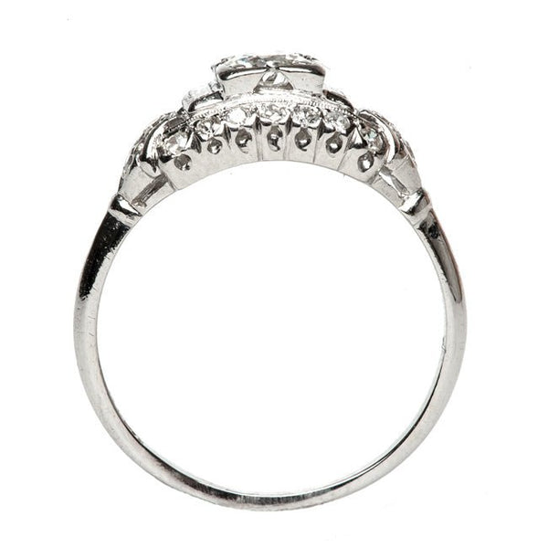 Vintage Art Deco Platinum Engagement Ring | Wicker Park from Trumpet & Horn