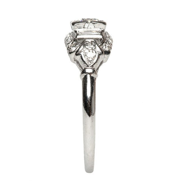 Vintage Art Deco Platinum Engagement Ring | Wicker Park from Trumpet & Horn