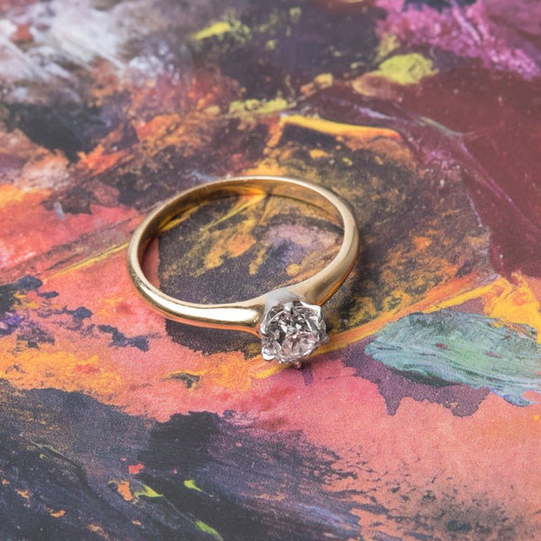 Classic Victorian Era Solitaire Engagement Ring | Williston from Trumpet & Horn