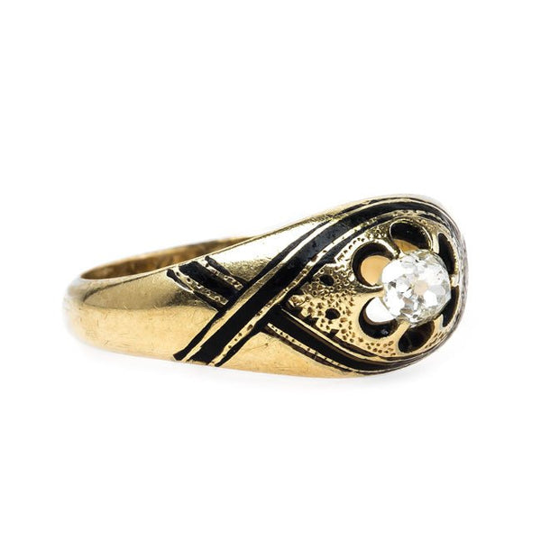 Unique Early Victorian Era Solitaire | Wilshire from Trumpet & Horn