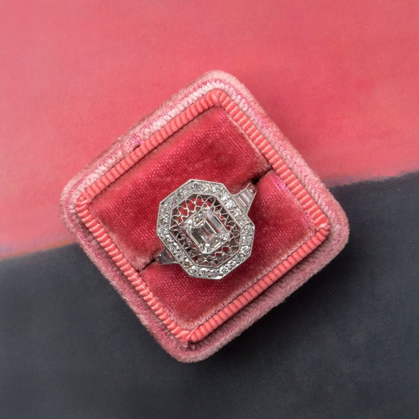 Unique Antique Style Diamond Ring | Wimbledon from Trumpet & Horn