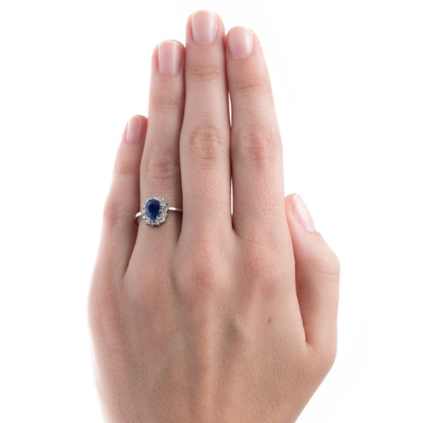 Late Art Deco Sapphire Engagement Ring | Windsor Terrace from Trumpet & Horn