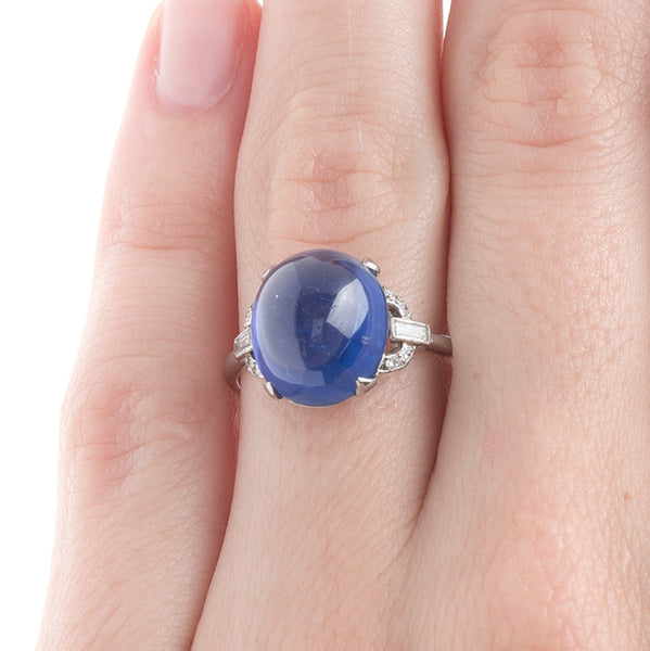 Vintage Sapphire Ring | Sapphire Cabochon Ring | Wingate from Trumpet & Horn