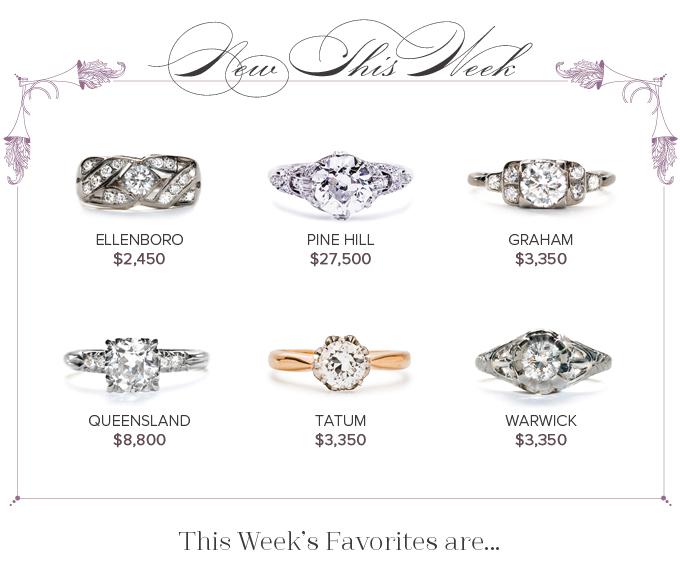 New Vintage Engagement Rings: Feb 26