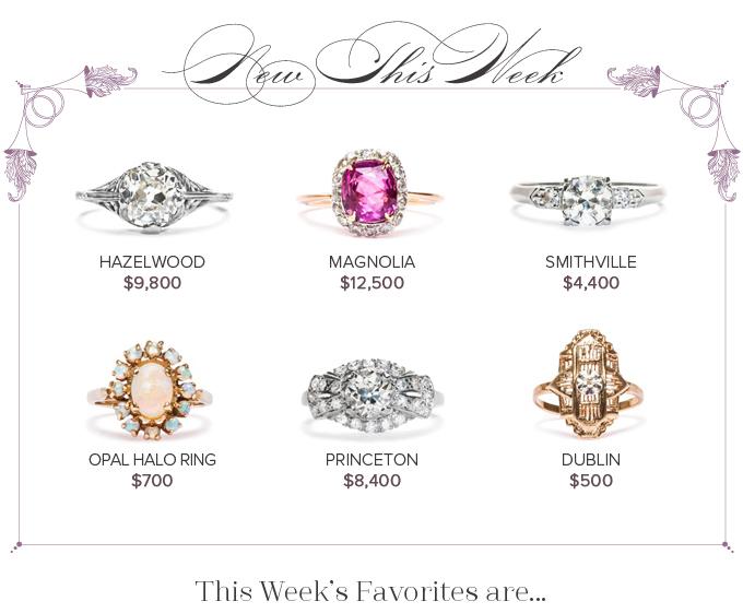 New Vintage Engagement Rings: March 26