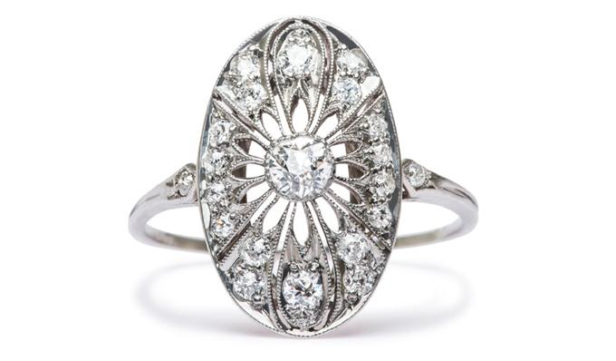 New Vintage Engagement Rings: Peachtree