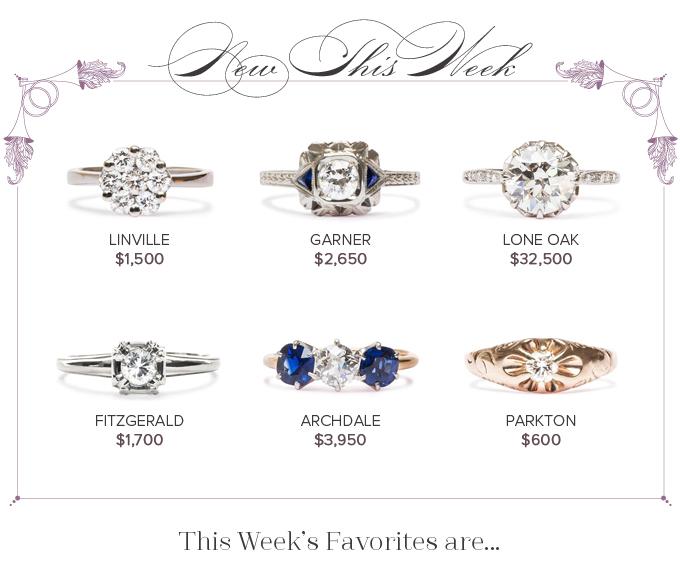 New Vintage Engagement Rings: April 16