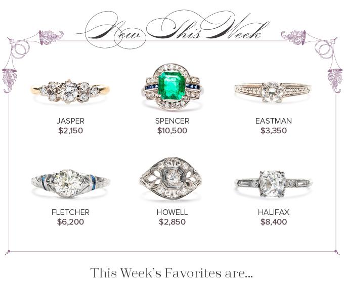 New Vintage Engagement Rings: April 9