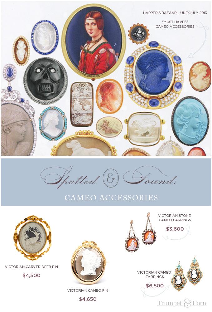 Spotted & Found: Antique Cameo Jewelry