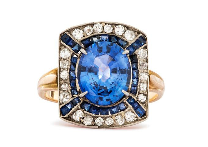 Friday Favorite: Edwardian Sapphire & Diamond Ring