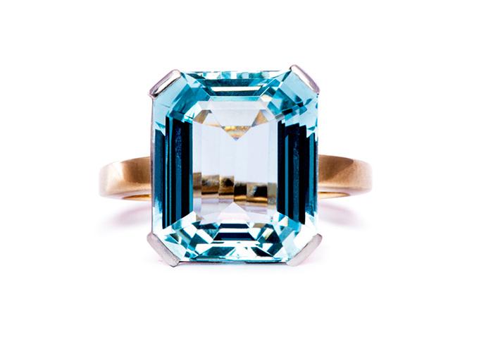 Friday Favorite: 1940's Vintage Aquamarine Ring