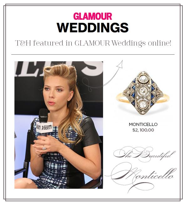 T&H Monticello Ring Featured on Glamour.com!