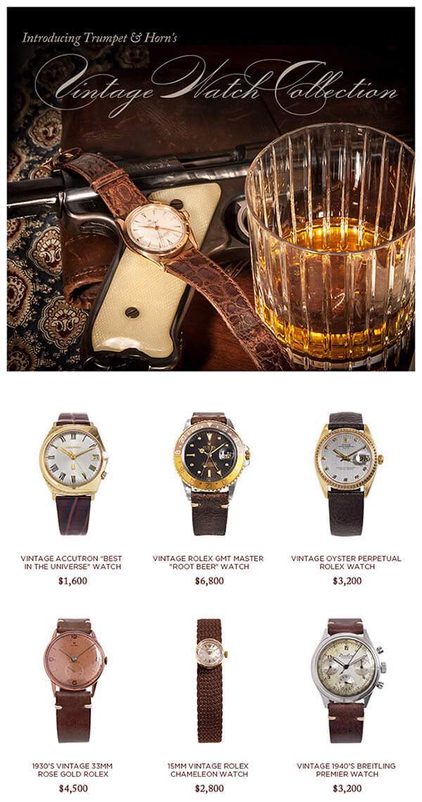 Introducing Vintage Watches from Trumpet & Horn!