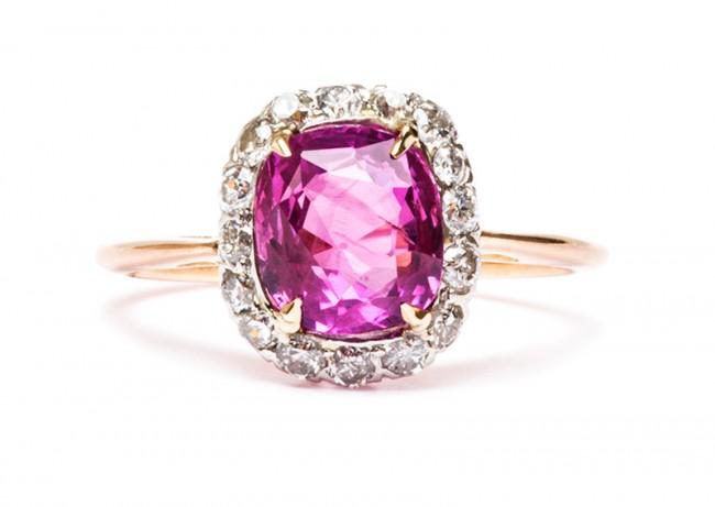 Friday Favorite:  Magnolia Pink Sapphire Engagement Ring