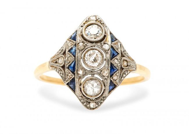 Friday Favorite: Monticello Sapphire & Diamond Ring