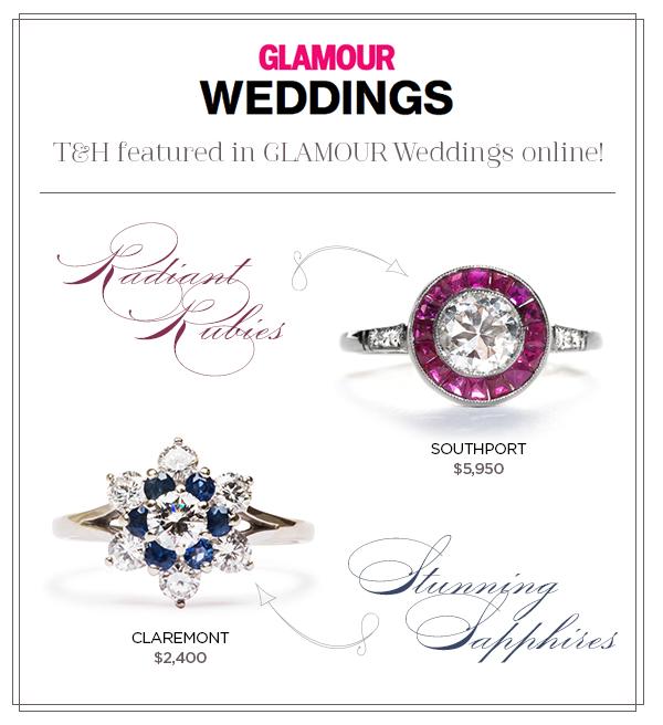 Southport & Claremont Vintage Engagement Rings Featured on Glamour.com!