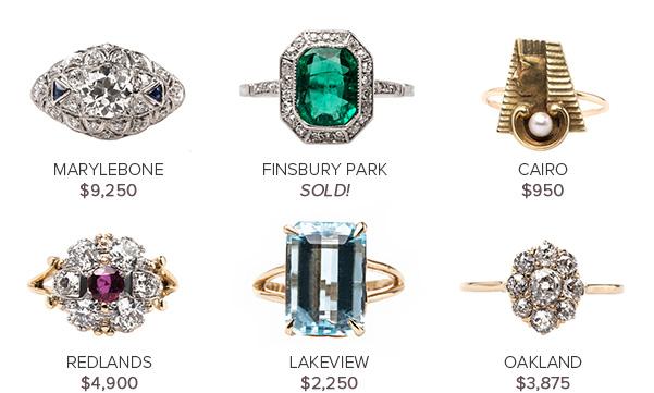 Vintage Engagement Rings December 2