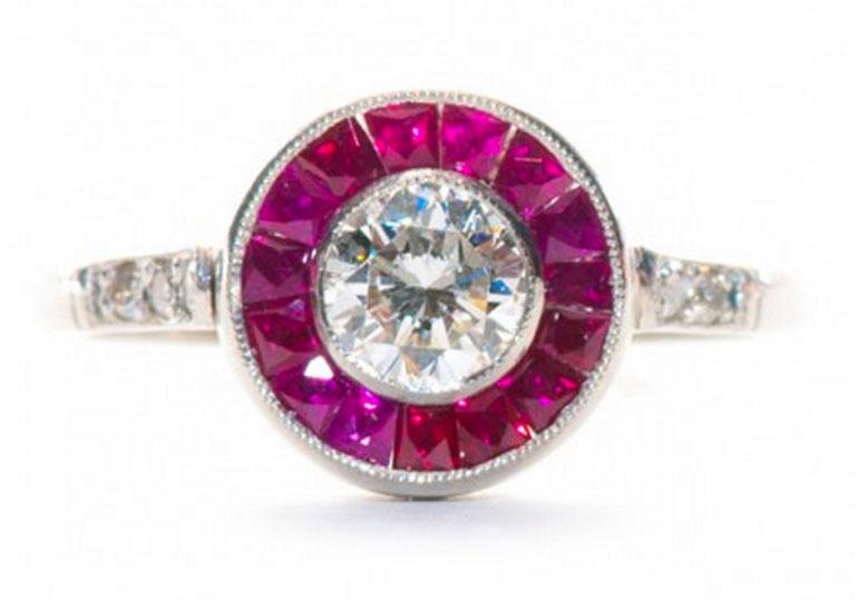 Lady in Red: The Diamond and Ruby Engagement Ring