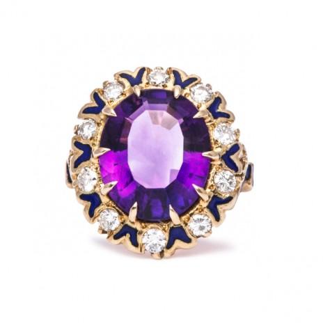 The Perfect Bands and Cuts for Vintage Amethyst Engagement Rings