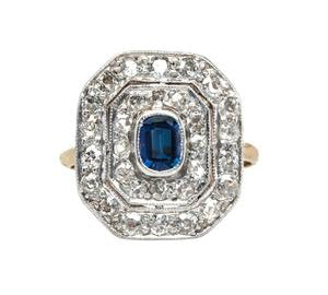 Add Some Color to Classic Vintage Engagement Rings
