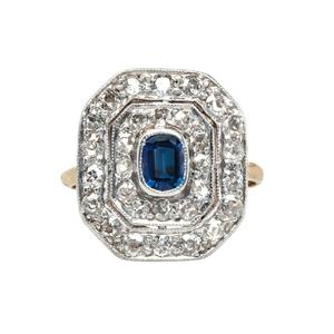 Add Some Color to Classic Vintage Engagement Rings