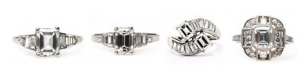 Choose a Classic: Emerald Cut Vintage Engagement Rings