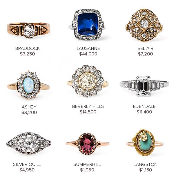 Vintage Engagement Rings July 14