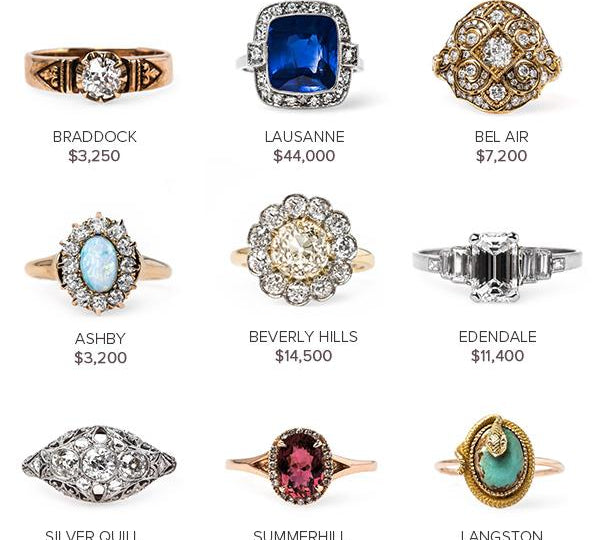 Vintage Engagement Rings July 14