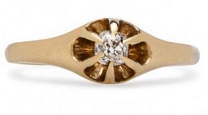 3 Simple Vintage Engagement Rings Under $1500